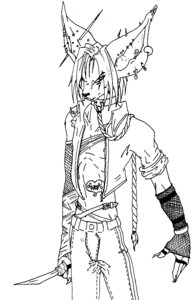 Rating: Safe Score: 0 Tags: anthro black_and_white canid canine collar e621 hi_res leash male mammal monochrome razorwing solo User: bunchy7s