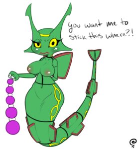 Rating: Explicit Score: 0 Tags: anal_beads anthro breasts e621 english_text female generation_3_pokemon green_body legendary_pokemon nintendo nipples non-mammal_breasts non-mammal_nipples pokemon pokemon_(species) pokemorph rayquaza serpentine sex_toy simple_background solo text white_background yellow_eyes zeeman User: bunchy7s