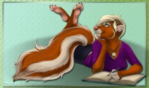Rating: Safe Score: 0 Tags: 2012 anthro biped brown_body brown_fur e621 ear_piercing eyewear female fur glasses jewelry kappy kappy_(character) lying mammal mephitid necklace on_front piercing skunk solo tail writing_text User: bunchy7s Rating: Safe Score: 0 Tags: 2012 anthro biped brown_body brown_fur e621 ear_piercing eyewear female fur glasses jewelry kappy kappy_(character) lying mammal mephitid necklace on_front piercing skunk solo tail writing_text User: bunchy7s