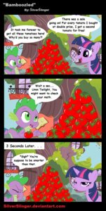 Rating: Safe Score: 0 Tags: 2013 beehive chaoticbrony comic dialogue dragon e621 english_text equid equine facepalm fail female feral food friendship_is_magic fruit fur green_eyes hair hasbro hi_res horse male mammal multicolored_hair my_little_pony mythological_creature mythological_scalie mythology outside plant pony pupils purple_body purple_eyes purple_fur purple_hair scalie sky slit_pupils spike_(mlp) tail text tomato tree tree_house twilight_sparkle_(mlp) two_tone_hair User: bunchy7s