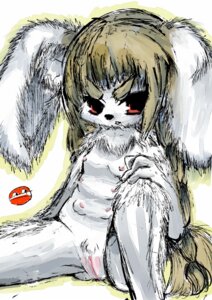 Rating: Explicit Score: 0 Tags: 6_breasts breasts brown_hair chest_tuft e621 female fur genitals hair lagomorph leporid long_ears mammal multi_breast nipples rabbit red_eyes sitting solo supernumerary_breasts t_(artist) tuft vulva User: bunchy7s