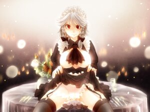 Rating: Questionable Score: 0 Tags: black_legwear black_thighhighs braid female maid maid_headdress nipples red_eyes rule34 sakanahen sakuya_izayoi short_hair silver_hair skirt skirt_lift solo the_embodiment_of_scarlet_devil thighhighs touhou twin_braids User: bunchy7s