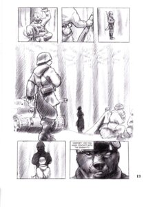 Rating: Safe Score: 0 Tags: anthro armor armored_vehicle bird_dog black_and_white blind_eye canid canine canis comic dialogue domestic_dog e621 english_text eye_scar facial_scar forest german_shepherd gesture gideon group gun headgear helmet herding_dog hi_res hunting_dog labrador log machine male mammal military monochrome outside pastoral_dog plant ranged_weapon retriever rifle scar soldier tail tank_(vehicle) tent text tiger_i tracked_vehicle tree turret vehicle warrior waving weapon wood User: bunchy7s