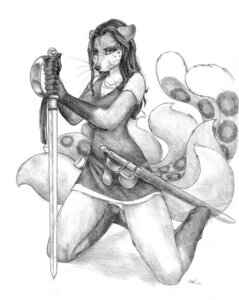 Rating: Safe Score: 0 Tags: 2011 anthro biped canid canine clothed clothing e621 felid female fox greyscale holding_melee_weapon holding_object holding_sword holding_weapon hybrid kneeling leopard_spots mammal melee_weapon monochrome multi_tail pantherine sabretoothed_ermine simple_background sketch skimpy snow_leopard solo spots sword tail weapon whiskers white_background User: bunchy7s Rating: Safe Score: 0 Tags: 2011 anthro biped canid canine clothed clothing e621 felid female fox greyscale holding_melee_weapon holding_object holding_sword holding_weapon hybrid kneeling leopard_spots mammal melee_weapon monochrome multi_tail pantherine sabretoothed_ermine simple_background sketch skimpy snow_leopard solo spots sword tail weapon whiskers white_background User: bunchy7s