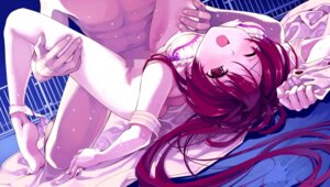 Rating: Explicit Score: 0 Tags: bra bra_lift censored female game_cg highres leg_hold lingerie long_hair lying night open_mouth panties panties_around_leg panties_around_one_leg red_hair rule34 sex spread_legs suiheisen_made_nali_mile sweat underwear wink User: bunchy7s