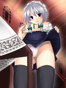 Rating: Explicit Score: 0 Tags: 1girls blue_eyes braid breasts corner_masturbation crotch_rub dress female from_below highres masturbation nipples open_clothes open_shirt panties pussy pussy_juice rule34 sakuya_izayoi shirt short_hair silver_hair skirt skirt_lift solo table table_humping thighhighs through_panties touhou tsukumiya_amane twin_braids underwear User: bunchy7s