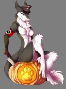Rating: Explicit Score: 0 Tags: 3:4 alpha_channel anthro armband armwear blue_eyes breasts chest_tuft claws clothing digital_media_(artwork) e621 ears_back elbow_gloves female food fruit fur furry_raiders genitals gloves handwear hat headgear headwear hi_res jack-o'-lantern knife looking_at_viewer mammal mostly_nude nazi nazi_armband nazi_uniform nipples paws pivoted_ears plant pumpkin raider sergal shaded simple_background sitting sitting_on_pumpkin solo spazzykoneko tail transparent_background tuft u-18chan valkyria vulva User: bunchy7s