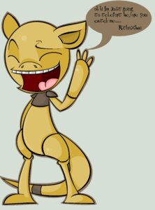Rating: Safe Score: 0 Tags: abra ambiguous_gender dialogue e621 english_text eyes_closed generation_1_pokemon gesture hi_res imgoingtothemoon meme nintendo open_mouth pokemon pokemon_(species) solo tail teeth text the_truth tongue trollface waving User: bunchy7s