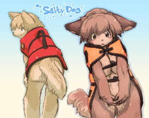 Rating: Questionable Score: 0 Tags: anthro canid canine canis clothed clothing covering covering_self domestic_dog e621 english_text female front_view handle kemono mammal orange_clothing orange_topwear orange_vest rear_view red_clothing red_topwear red_vest simple_background solo tail tatotake_mono text topwear vest User: bunchy7s