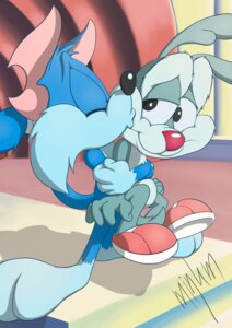Rating: Safe Score: 0 Tags: anthro blue_body blue_fur calamity_coyote canid canine canis coyote domestic_cat duo e621 felid feline felis fur furrball hi_res hug kiss_on_cheek kissing love male male/male mammal minum signature tiny_toon_adventures warner_brothers young User: bunchy7s