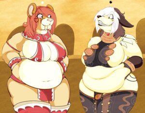 Rating: Questionable Score: 0 Tags: 2011 anthro anubian_jackal big_breasts breasts canid canine canis clothed clothing dite dripdry duo e621 eye_contact fangs felid female grin hair heart_symbol herro jackal looking_at_another mammal mature_anthro mature_female mother_(lore) multicolored_hair obese overweight parent_(lore) prehistoric_species red_hair saber-toothed_tiger sabertooth_(anatomy) skimpy smile standing teeth two_tone_hair User: bunchy7s
