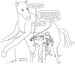 Rating: Explicit Score: 0 Tags: 1988 balls bdsm black_and_white black_text bondage bound casual_cocksleeve casual_sex consent_deception dated dialogue domestic_ferret dominant dominant_male e621 english_text equid equine erection explicitly_stated_consent false_consent feral forced genitals giant_ferret group group_sex horse intentional_miscommunication large_penetration larger_dom larger_male living_condom male male/male mammal miscommunication monochrome mustelid musteline penetration penile penile_penetration penis quadruped rape sarcasm sex simple_background size_difference smaller_male smaller_penetrated submissive submissive_male tail text toony true_musteline urbanhermit weasel white_background User: bunchy7s
