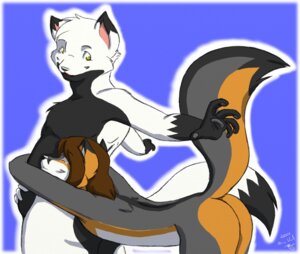 Rating: Questionable Score: 0 Tags: anthro butt canid canine duo e621 fox gabe_(nogitsunegabriel) grey_fox hug male mammal nogitsunegabriel tail urocyon veralix_(fursona) User: bunchy7s