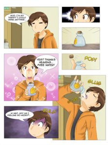Rating: Safe Score: 0 Tags: abstract_background bottle clothing comic container digisushi e621 english_text hair hi_res human ill inside kamezdov male mammal not_furry pop_off sgt._frog simple_background solo text User: bunchy7s