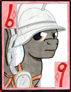 Rating: Safe Score: 0 Tags: armor card card_template diamonds_(suit) e621 equid equine friendship_is_magic gladiator hasbro headgear helmet horse male mammal my_little_pony nine_of_diamonds number playing_card playing_card_template solo suit_symbol the1king thunderlane_(mlp) traditional_media_(artwork) warrior User: bunchy7s