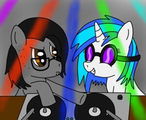 Rating: Safe Score: 0 Tags: alternate_species disc disc_jockey duo e621 equid equine eyewear female feral friendship_is_magic glasses happy hasbro horn mammal music my_little_pony mythological_creature mythological_equine mythology nachocheesedip ponification rave record_player skrillex smile unicorn vinyl_scratch_(mlp) User: bunchy7s