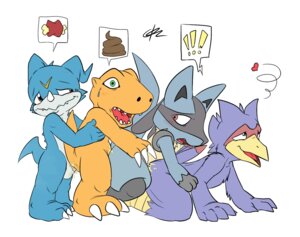Rating: Explicit Score: 0 Tags: agumon all_fours anal anal_penetration anthro avian bandai_namco beak bird black_body black_fur blue_body blue_eyes blue_feathers blue_fur blue_skin blush bodily_fluids c0nnerc00n canid canine crossover cum cum_in_ass cum_inside dialogue digimon digimon_(species) e621 falco_lombardi feathers feces food foursome from_behind_position fur generation_4_pokemon genital_fluids genitals green_eyes group group_sex heart_symbol hi_res interspecies lucario male male/male male_penetrated male_penetrating male_penetrating_male mammal nintendo nude orgasm penetration penis pictographics pokemon pokemon_(species) red_eyes scalie sex speech_bubble star_fox tail train_position veemon yellow_body yellow_fur yellow_skin User: bunchy7s