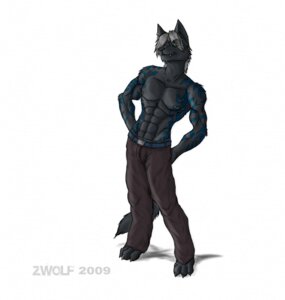 Rating: Safe Score: 0 Tags: 2009 anthro biped black_body black_fur canid canine canis claws clothed clothing e621 fur green_eyes grey_hair hair hi_res male mammal muscular muscular_anthro muscular_male nipples sebaswolf_(character) short_hair simple_background solo standing tail tattoo topless white_background wolf zwolf User: bunchy7s