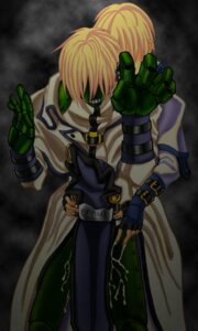 Rating: Explicit Score: 0 Tags: blonde_hair cum cum_on_body cum_on_lower_body cum_on_thighs guilty_gear ky_kiske male robo-ky robot rule34 yaoi User: bunchy7s