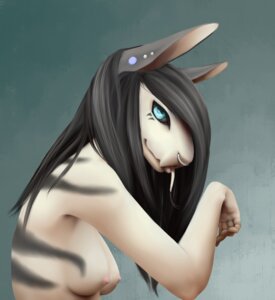 Rating: Questionable Score: 0 Tags: anthro axel_ward black_body black_fur black_hair blue_eyes breasts digital_media_(artwork) e621 ear_piercing facial_piercing fangs female fur hair hi_res long_hair markings missy_(artist) nipples nose_piercing nose_ring nude piercing pink_nipples realistic ring_piercing septum_piercing shaded simple_background solo tan_body tan_fur teeth tongue tongue_out unknown_species User: bunchy7s