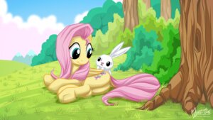 Rating: Safe Score: 0 Tags: 16:9 angel_(mlp) black_eyes blue_eyes cloud cutie_mark digital_media_(artwork) duo e621 equid equine eye_contact feathered_wings feathers female feral fluttershy_(mlp) friendship_is_magic fur hair hasbro hi_res lagomorph leporid looking_at_another male mammal my_little_pony mysticalpha mythological_creature mythological_equine mythology outside pegasus pink_hair plant quadruped rabbit shrub sky tail tree white_body white_fur widescreen wings wood yellow_body yellow_feathers yellow_fur User: bunchy7s
