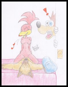 Rating: Explicit Score: 0 Tags: activision anthro anthro_on_anthro anthrofied avian bandicoot banjo-kazooie banjo_(banjo-kazooie) beak bear bird black_border border breasts breegull caught_in_the_act crash_bandicoot crash_bandicoot_(series) crossover e621 female group interspecies kazooie male male/female mammal marsupial non-mammal_breasts penetration rareware sex simple_background unknown_artist vaginal vaginal_penetration walk-in white_background User: bunchy7s
