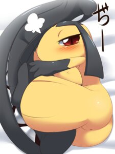 Rating: Explicit Score: 0 Tags: 3:4 anus blush digital_media_(artwork) e621 female generation_3_pokemon hair_mouth looking_at_viewer lying mawile nintendo pokemon pokemon_(species) red_eyes simple_background solo text translated ukan_muri white_background User: bunchy7s