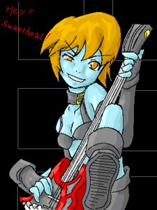 Rating: Explicit Score: 0 Tags: artist_request blue_skin boots bra breasts capcom clothing color darkstalkers female female_only fingerless_gloves footwear gloves guitar instrument lord_raptor lowres midnight_bliss rule34 rule_63 short_hair shorts small_breasts smile solo vampire_savior zabel_zarock User: bunchy7s