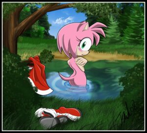Rating: Questionable Score: 0 Tags: 2008 amy_rose anthro bathing big_eyes biped black_border blush boots border breasts butt clothing cloud covering covering_self detailed_background discarded_clothing e621 eulipotyphlan european_hedgehog female footwear forest green_eyes hair half_submerged hedgehog legs_in_water looking_at_viewer mammal metalpandora nature nude outside partially_submerged pink_body pink_hair plant pond sega shoes short_hair sky solo sonic_the_hedgehog_(series) standing standing_in_water tail toony tree undressed water wood User: bunchy7s
