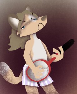 Rating: Safe Score: 0 Tags: angry anthro blue_eyes boxers_(clothing) brown_wantholf canid canine clothing e621 male mammal sandypants solo sport tail tennis tennis_racket underwear User: bunchy7s