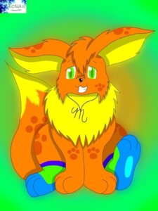 Rating: Safe Score: 0 Tags: 2010 3:4 canid canine clothing e621 eevee footwear generation_1_pokemon green_eyes hair legwear male mammal marquis2007 marquis_the_eevee nintendo orange_hair pokemon pokemon_(species) socks solo tail User: bunchy7s