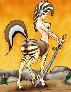 Rating: Explicit Score: 0 Tags: breasts butt centaur e621 equid equid_taur european_mythology female genitals greek_mythology hooves humanoid_taur icheetah mammal mammal_taur melee_weapon monster_girl_(genre) mythology nipples nude outside raised_tail side_boob solo sword tail taur vulva weapon User: bunchy7s