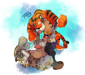 Rating: Explicit Score: 0 Tags: 2014 abs amber_eyes anthro balls belt bodily_fluids bottomwear chinese clothing cum cumshot dreamworks drooling duo e621 ejaculation erection eyes_closed feet felid genital_fluids genitals hands-free hindpaw kung_fu_panda legs_up leopard licking lying madagascar_(series) male male/male mammal muscular on_back orgasm pantherine pants paws penile_spines penis russian saliva sex snow_leopard standing sweat tai_lung_(kung_fu_panda) tiger tongue tongue_out topony vitaly_(madagascar) wrestling_briefs User: bunchy7s