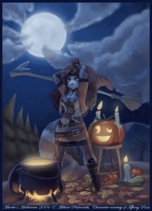Rating: Safe Score: 0 Tags: 2004 anthro belt breasts broom candle cleaning_tool cleavage clothed clothing cloud detailed_background e621 female fishnet_clothing food fruit full_moon fully_clothed halloween holidays jack-o'-lantern magic_user mammal mishakun moon night outside plant procyonid pumpkin quinn_akaelae raccoon raised_arm sky solo star starry_sky the_cyantian_chronicles witch User: bunchy7s
