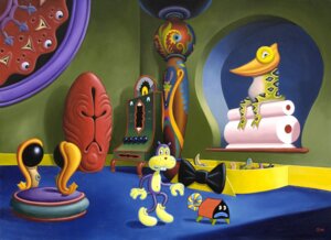 Rating: Questionable Score: 0 Tags: amphibian animate_inanimate anthro being_watched bow_(feature) bow_tie creepy detailed detailed_background duo_focus e621 frank_(frank) generic_cartoon_anthropomorph ground_squirrel group inside jim_woodring looking_at_another male mammal pupshaw rodent sciurid signature sneaking surrealism toony User: bunchy7s