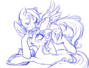 Rating: Questionable Score: 0 Tags: blush bodily_fluids book buttercup_saiyan cutie_mark duo e621 equid equine eyes_closed feathered_wings feathers female female/female feral friendship_is_magic fur hair hasbro horn horn_fetish horn_play horn_sex hornjob lying mammal monochrome my_little_pony mythological_creature mythological_equine mythology on_front oral oral_penetration pegasus penetration rainbow_dash_(mlp) saliva sex simple_background sketch tail twilight_sparkle_(mlp) unicorn white_background wings User: bunchy7s