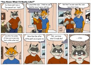 Rating: Safe Score: 0 Tags: aiden_harris anthro blush butt butt_grab canid canine closet_coon colin_young comic dialogue duo e621 english_text fox fox_mccloud hand_on_butt kaiketsu_zorori leafdubois male male/male mammal multiple_scenes nintendo procyonid raccoon red_fox sexual_assault star_fox tail text true_fox zorori User: bunchy7s