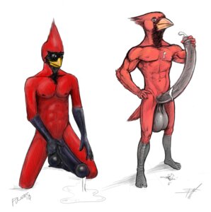 Rating: Explicit Score: 0 Tags: 1boy avian balls beak big_penis bird cardinal hyper male male_only penis pulsar pulsar_(character) rule34 solo User: bunchy7s