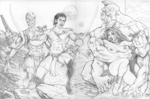 Rating: Explicit Score: 0 Tags: 1girls 3boys 4_arms a_princess_of_mars action_pose anklet ape barsoom boots breasts captured defeated dejah_thoris devon_massey female firearm green_martian gun handgun haplorhine human john_carter large_breasts loincloth long_hair male martian monkey monochrome multi_arm multi_limb muscular muscular_male pale_skin primate revolver rule34 shoulder_pads sword thick_thighs weapon white_ape User: bunchy7s