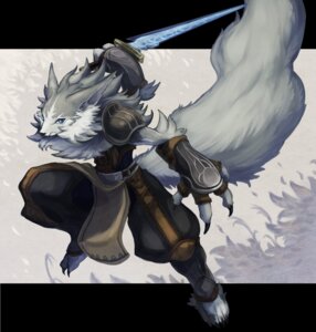 Rating: Safe Score: 0 Tags: ambiguous_gender anthro armor blue_eyes canid canine canis claws e621 holding_melee_weapon holding_object holding_sword holding_weapon looking_at_viewer mammal melee_weapon pixiv_fantasia:_sword_regalia simple_background solo sword tail weapon wolf 砂肝 User: bunchy7s