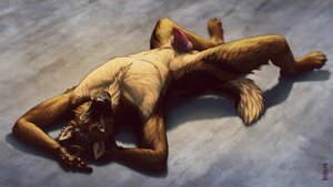 Rating: Explicit Score: 0 Tags: 2013 animal_genitalia animal_penis anthro armpit_hair biped body_hair brown_body brown_fur canid canine canine_genitalia canine_penis canis domestic_dog e621 ear_piercing erection fur genitals german_shepherd green_eyes hair hands_behind_head herding_dog kannos knot looking_at_viewer lying male mammal nipples nude on_back pastoral_dog penis piercing pose presenting riff_(riff34) simple_background solo User: bunchy7s