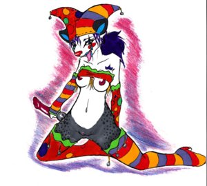 Rating: Explicit Score: 0 Tags: anthro armwear bell boots bottomless breasts clothed clothing clown crayon_(artwork) dildo e621 female fingerless_gloves footwear genitals gloves handwear hyena legwear mammal marker_(artwork) mixed_media nipples pattern_armwear pattern_clothing pattern_footwear pattern_legwear reo_grand sex_toy shoes solo spotted_hyena striped_armwear striped_clothing striped_footwear striped_legwear stripes thigh_boots thigh_highs traditional_media_(artwork) vulva User: bunchy7s