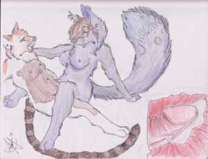 Rating: Explicit Score: 0 Tags: anthro bodily_fluids breasts calico_cat canid canine cum domestic_cat duo e621 erection felid feline felis female from_front_position fur genital_fluids genitals humanoid_genitalia humanoid_penis internal male male/female mammal mastery_position mottled nipples nude on_top penis piebald piercing purple_body purple_fur sex straddling tail touchmyfur traditional_media_(artwork) User: bunchy7s