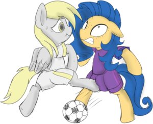 Rating: Safe Score: 0 Tags: /mlp/ 2013 attack ball blonde_hair blue_hair bodily_fluids clothing crotch_attack crotch_kick derpy_hooves_(mlp) digital_media_(artwork) digitigrade duo e621 earth_pony equid equine fan_character feathered_wings feathers female feral freckles friendship_is_magic fur genital_torture grey_body grey_feathers grey_fur hair hasbro horse kick mammal mcsadat milky_way_(flash_equestria) my_little_pony mythological_creature mythological_equine mythology pain pegasus pony possible_groin_pain scrunchy_face shaded simple_background soccer soccer_ball sport sweat teats violence wings yellow_body yellow_fur User: bunchy7s