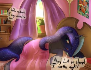Rating: Safe Score: 0 Tags: 2014 adventure_time bed bedroom big_muffintosh blue_body blue_feathers cartoon_network crossover e621 english_text equid equine feathered_wings feathers female friendship_is_magic furniture hasbro hi_res horn inside mammal morning my_little_pony mythological_creature mythological_equine mythology princess_luna_(mlp) solo text winged_unicorn wings User: bunchy7s