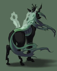 Rating: Safe Score: 0 Tags: 4:5 arthropod changeling_(mlp) crown e621 fangs female feral friendship_is_magic green_eyes green_hair hair hasbro headgear hi_res horn insect_wings looking_at_viewer looking_back moo_(artist) my_little_pony queen_chrysalis_(mlp) solo teeth wings User: bunchy7s