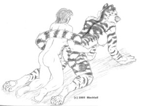 Rating: Explicit Score: 0 Tags: 2005 all_fours anthro anthro_penetrated biped blacktail_(artist) doggystyle duo e621 erection felid female female_on_human female_penetrated from_behind_position genitals graphite_(artwork) greyscale human human_on_anthro human_penetrating human_penetrating_anthro interspecies male male/female male_on_anthro male_penetrating male_penetrating_female mammal monochrome pantherine penetration penile penile_penetration penis penis_in_vagina sex tail tiger traditional_media_(artwork) vaginal vaginal_penetration User: bunchy7s