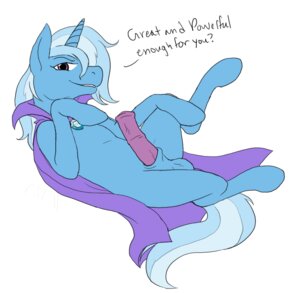 Rating: Explicit Score: 0 Tags: animal_genitalia animal_penis cartoonlion cloak clothing crossgender e621 english_text equid equine equine_genitalia equine_penis erection femboy feral friendship_is_magic ftm_crossgender genitals gynomorph_(lore) hasbro horn looking_at_viewer male mammal my_little_pony mythological_creature mythological_equine mythology penis purple_eyes sheath solo tail text trixie_(mlp) unicorn User: bunchy7s