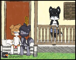 Rating: Safe Score: 0 Tags: 2012 ann_(yannlian) anthro black_border border border_collie briefs canid canine canis clothing collie detailed_background digital_media_(artwork) domestic_dog e621 eyewear footprint garuru garuru_(artist) glasses group heart_symbol herding_dog kissing male male/male mammal markings michael_collin outside pastoral_dog pawprint pawprint_(marking) red_briefs red_clothing red_underwear sheepdog shota taethefox_(character) tail tighty_whities underwear white_briefs white_clothing white_underwear young young_anthro young_male User: bunchy7s