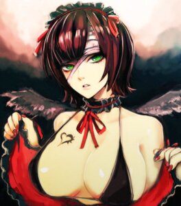 Rating: Explicit Score: 0 Tags: bandages bikini_top breasts brown_hair cleavage female green_eyes idolmaster igarashi_ran_(igatz) igatz large_breasts oppai rule34 short_hair tattoo wings User: bunchy7s